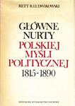 Main Currents of Polish Political Thought: 1815-1890